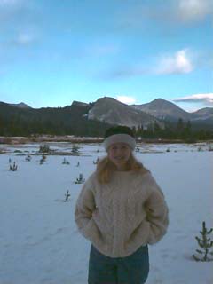 Lori at Tuolumne Meadow